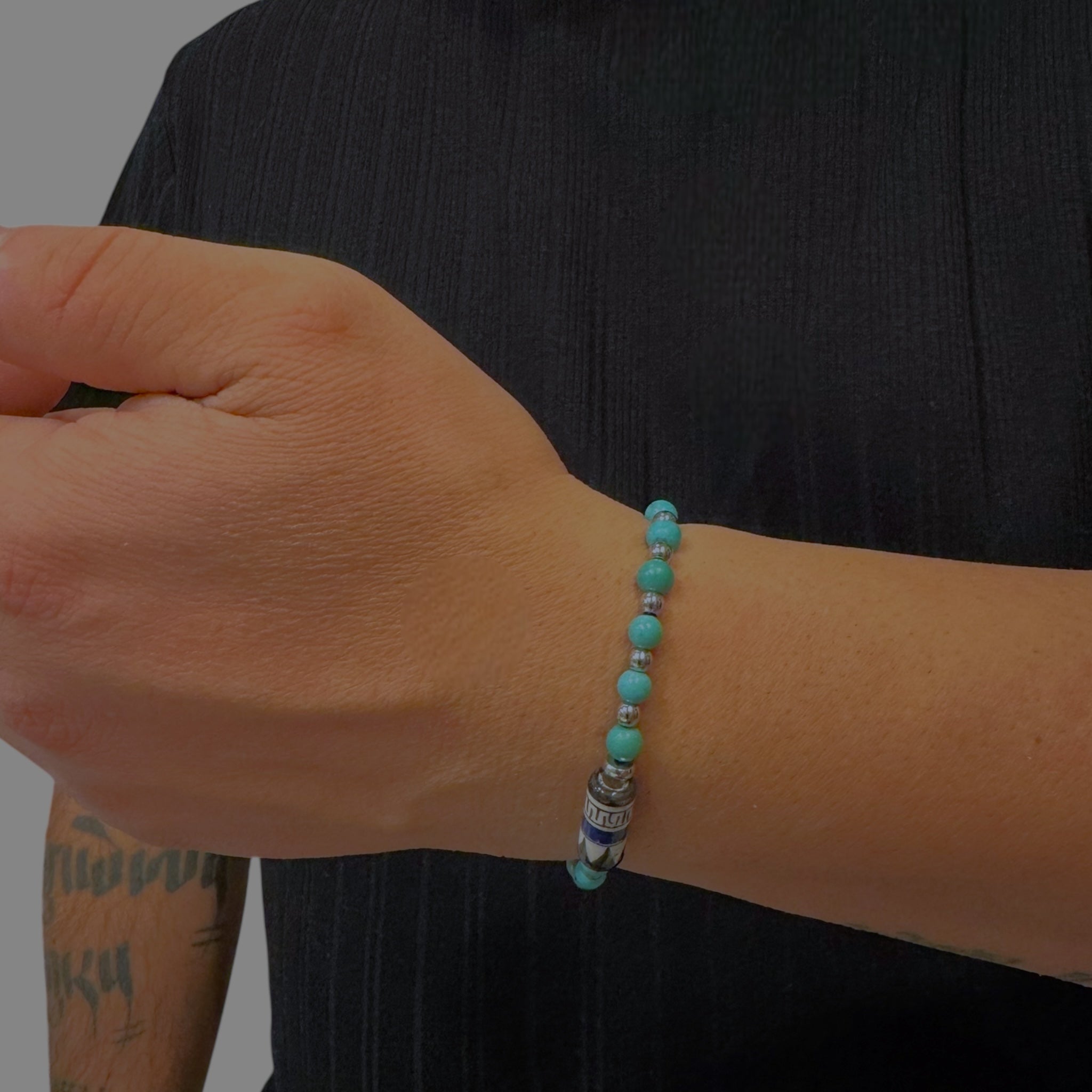 Bracciale turchese bohemian Sharifa Crystals